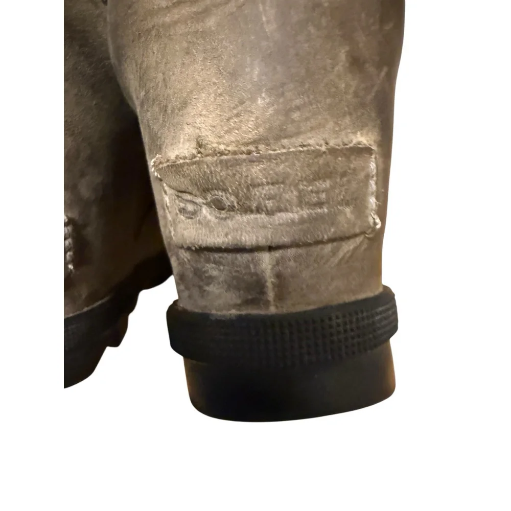 Sorel‎ Boot Women’s Size 8.5 Leather Lexie Lace Up Wedge Waterproof Quarry Grey
